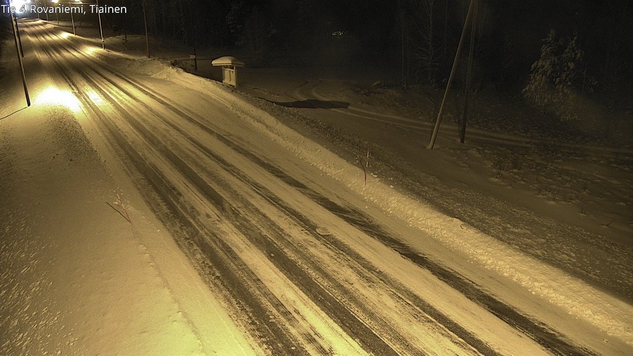 Weather Camera Image Road 4 Rovaniemi, Tiainen, Rovaniemi, Lappi