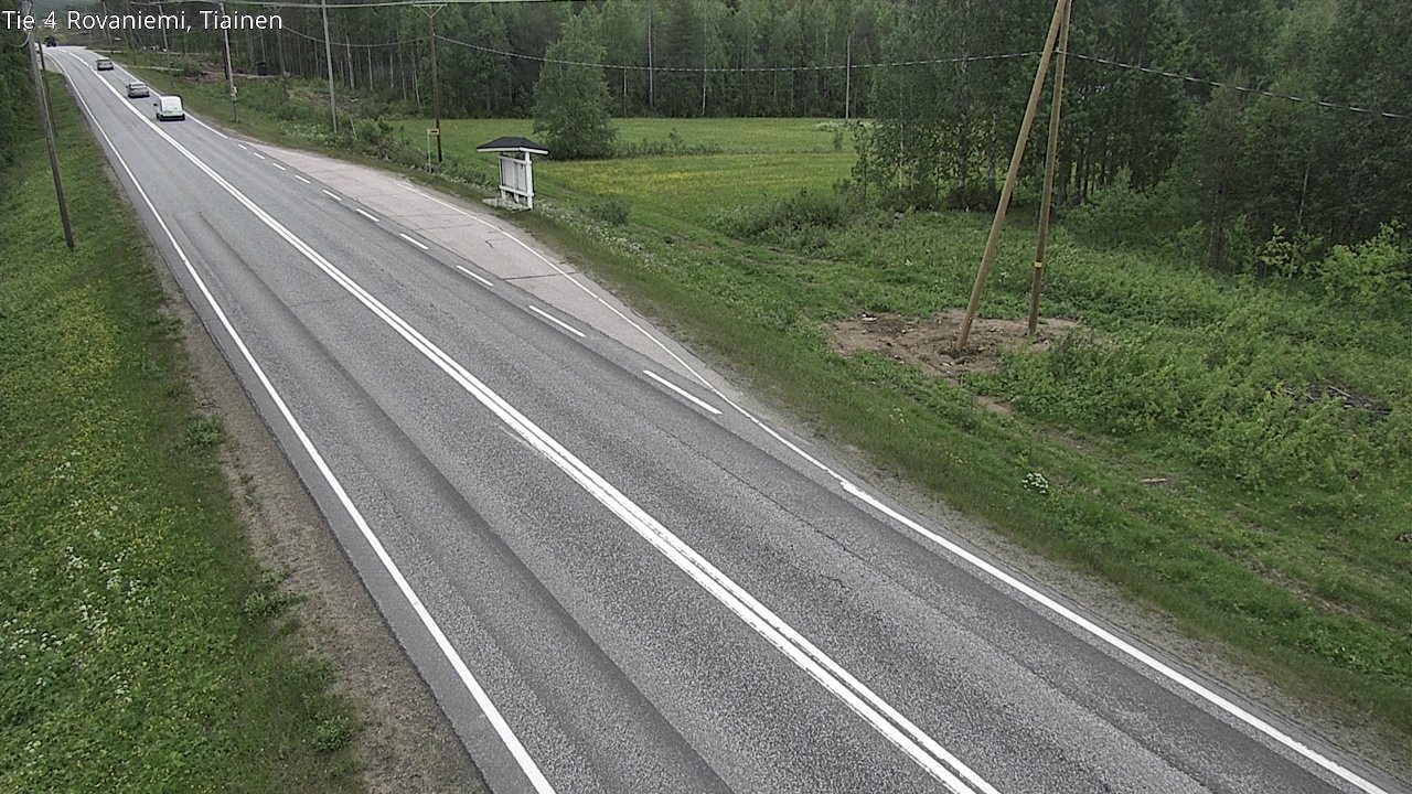 Weather Camera Image Väg 4 Rovaniemi, Tiainen, Rovaniemi, Lappi