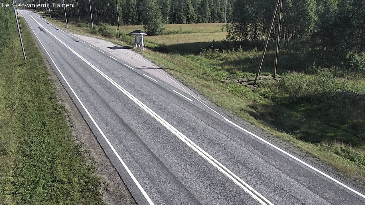 Weather Camera Image Road 4 Rovaniemi, Tiainen, Rovaniemi, Lappi
