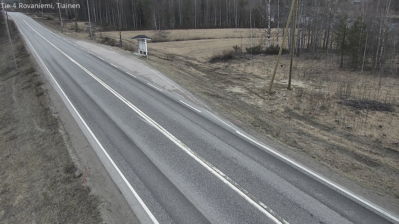 Weather Camera Image Road 4 Rovaniemi, Tiainen, Rovaniemi, Lappi