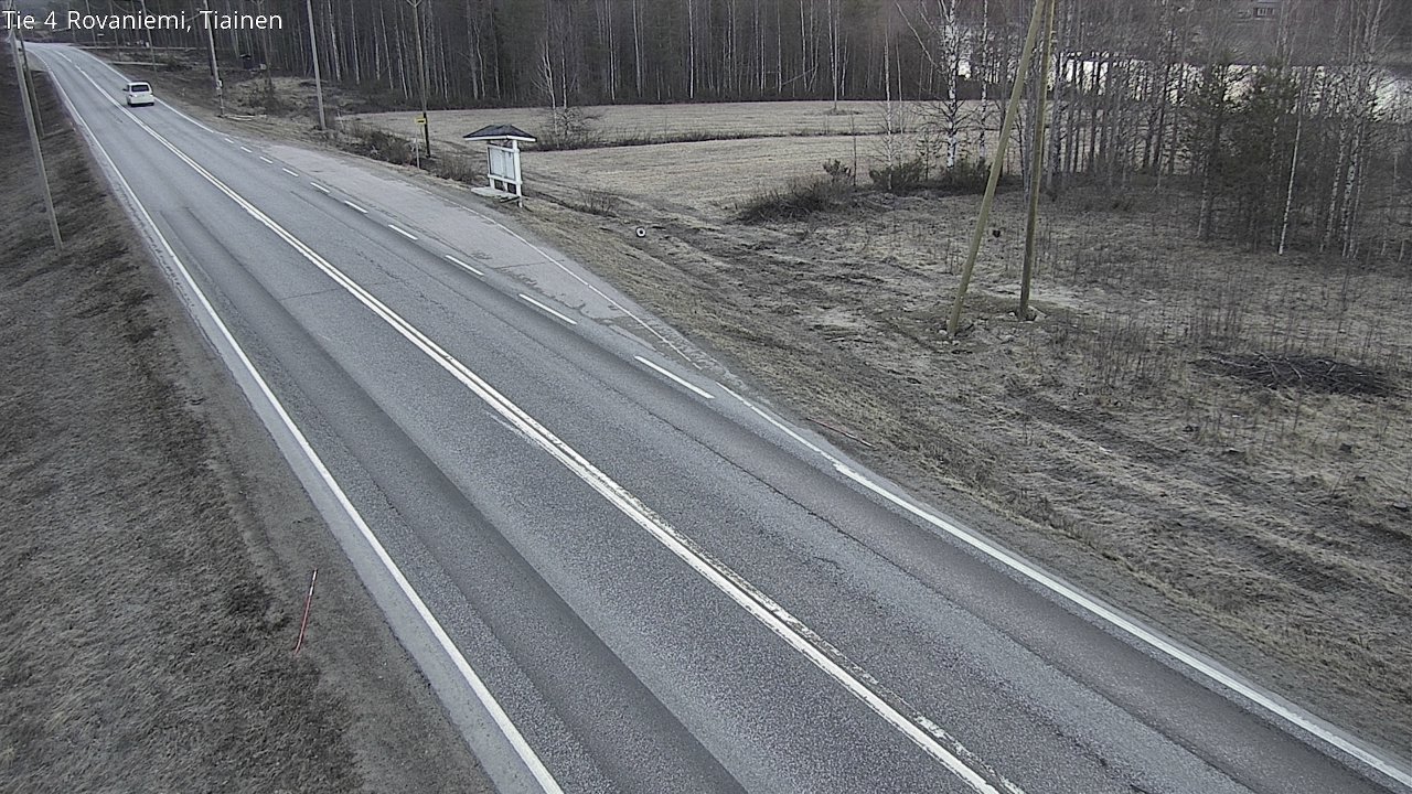 Weather Camera Image Road 4 Rovaniemi, Tiainen, Rovaniemi, Lappi
