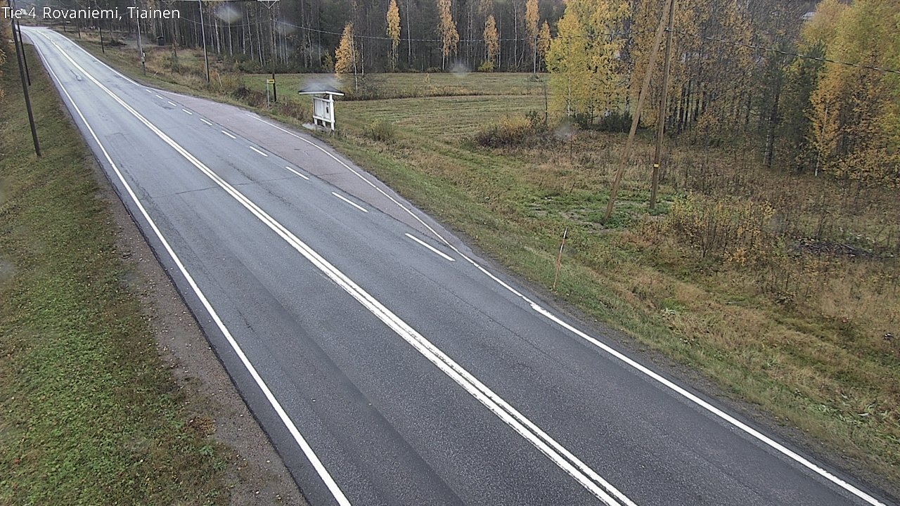 Weather Camera Image Väg 4 Rovaniemi, Tiainen, Rovaniemi, Lappi