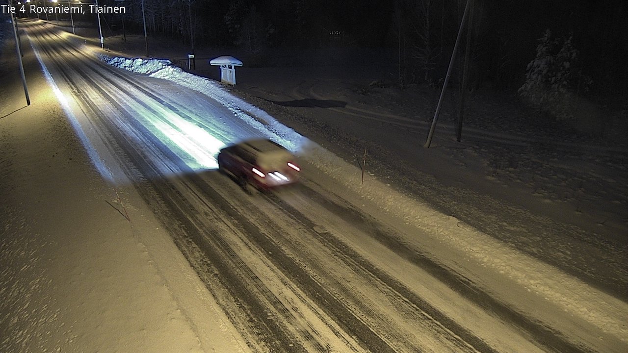 Weather Camera Image Road 4 Rovaniemi, Tiainen, Rovaniemi, Lappi