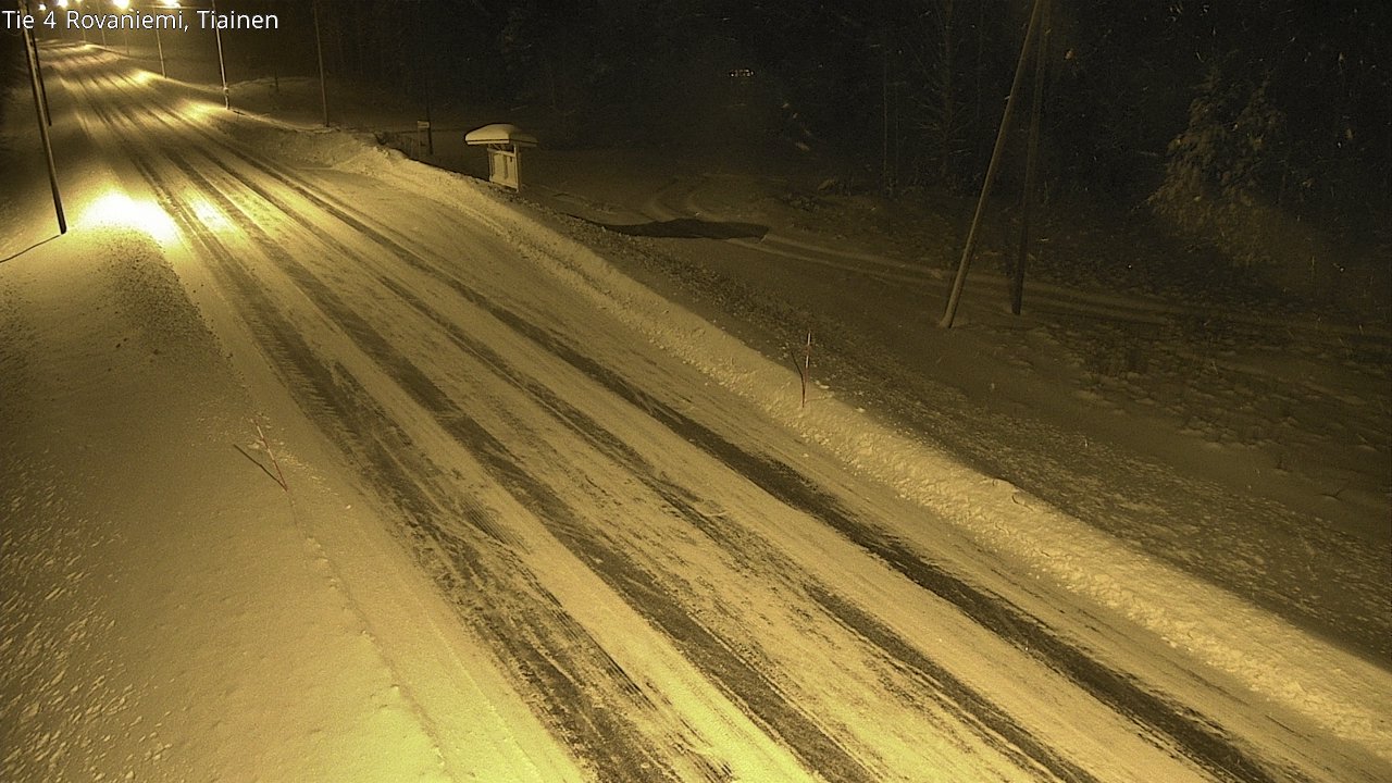 Weather Camera Image Road 4 Rovaniemi, Tiainen, Rovaniemi, Lappi