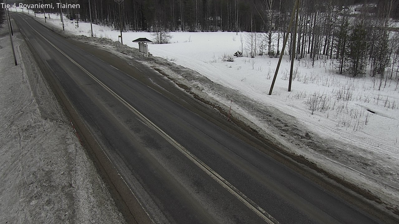Weather Camera Image Väg 4 Rovaniemi, Tiainen, Rovaniemi, Lappi