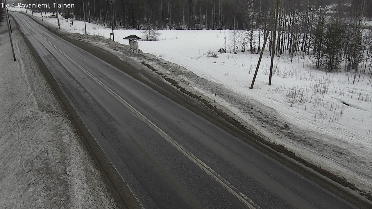 Weather Camera Image Väg 4 Rovaniemi, Tiainen, Rovaniemi, Lappi