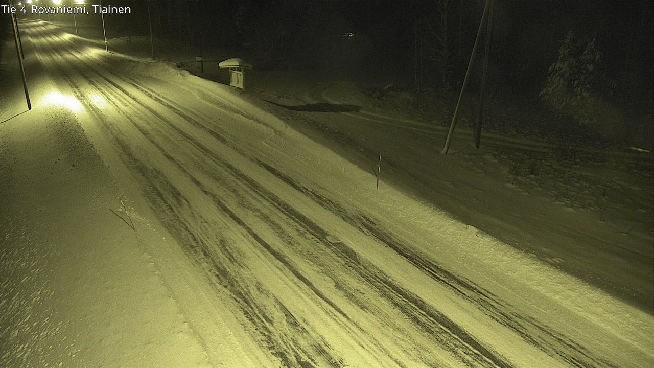 Weather Camera Image Road 4 Rovaniemi, Tiainen, Rovaniemi, Lappi