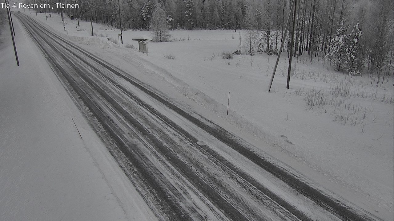 Weather Camera Image Road 4 Rovaniemi, Tiainen, Rovaniemi, Lappi