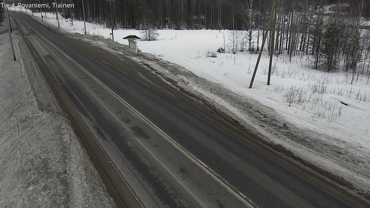 Weather Camera Image Väg 4 Rovaniemi, Tiainen, Rovaniemi, Lappi