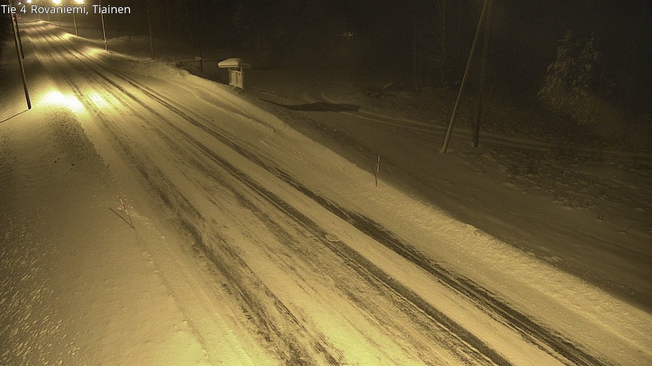 Weather Camera Image Road 4 Rovaniemi, Tiainen, Rovaniemi, Lappi