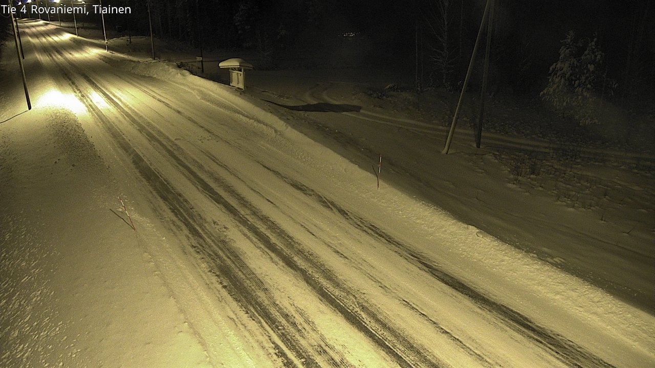 Weather Camera Image Road 4 Rovaniemi, Tiainen, Rovaniemi, Lappi