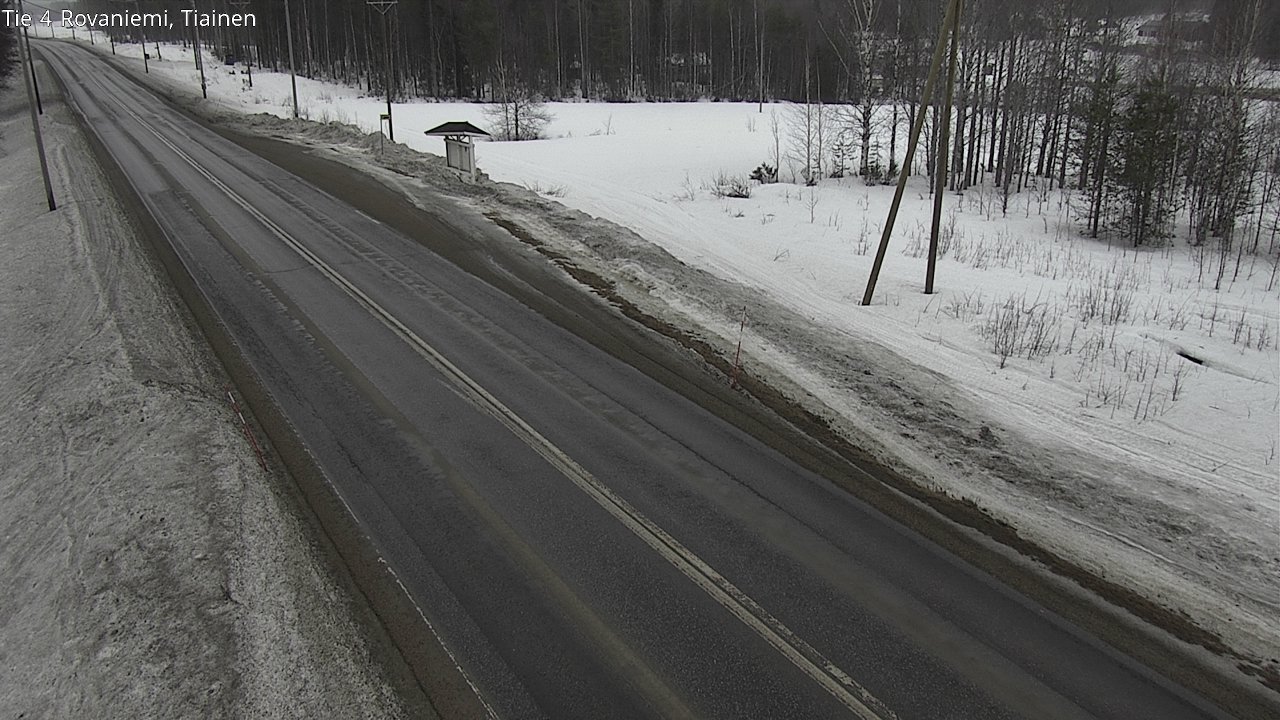 Weather Camera Image Väg 4 Rovaniemi, Tiainen, Rovaniemi, Lappi