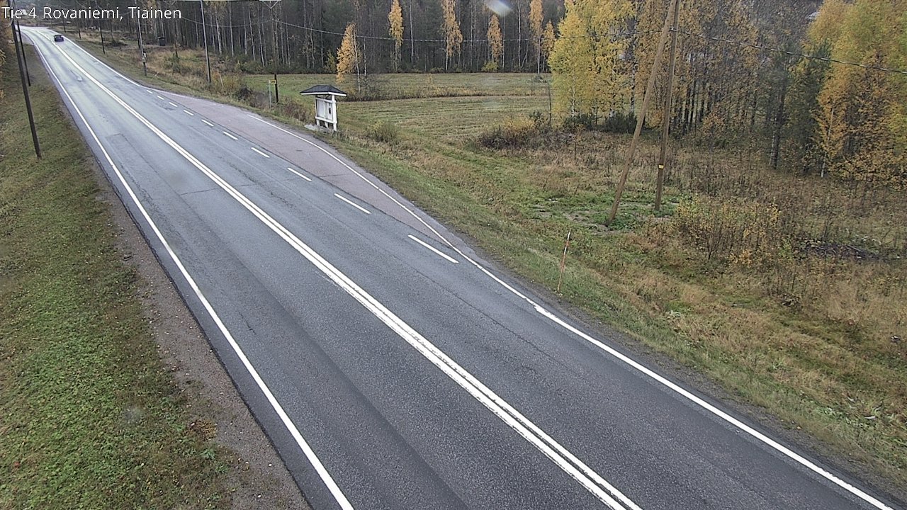 Weather Camera Image Väg 4 Rovaniemi, Tiainen, Rovaniemi, Lappi