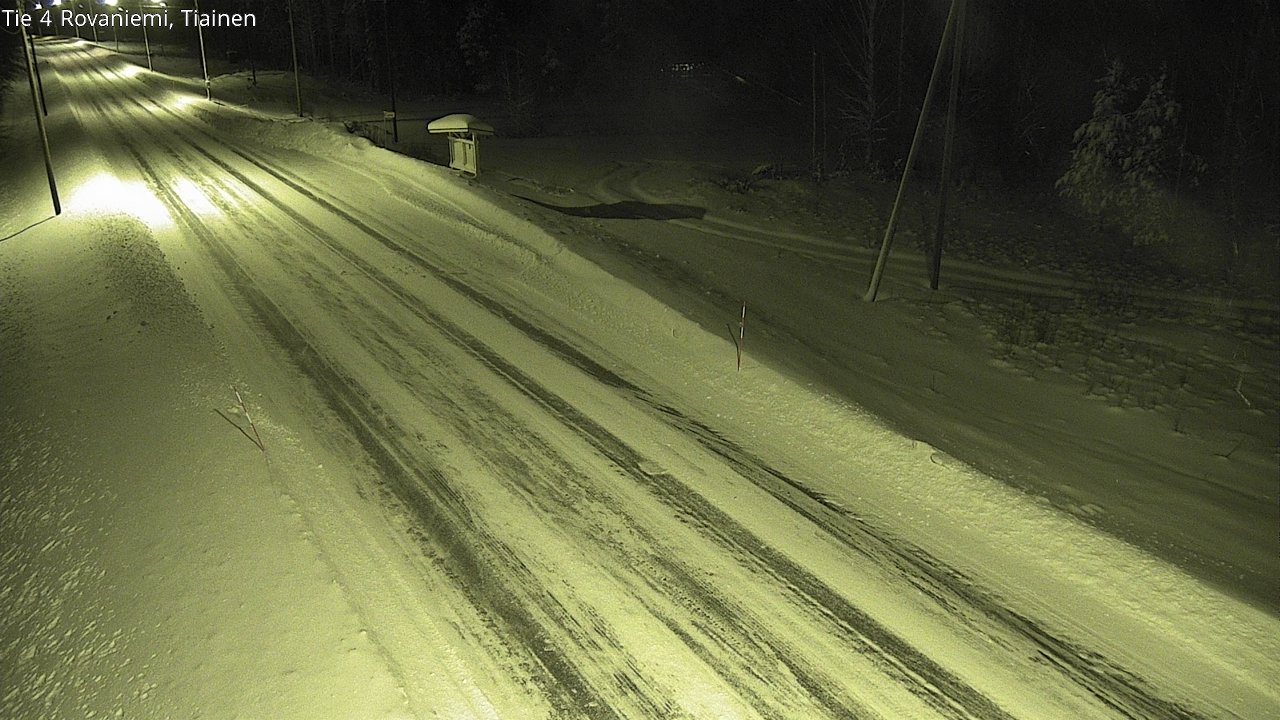 Weather Camera Image Road 4 Rovaniemi, Tiainen, Rovaniemi, Lappi