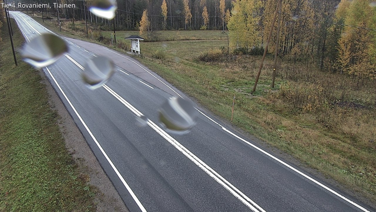 Weather Camera Image Väg 4 Rovaniemi, Tiainen, Rovaniemi, Lappi