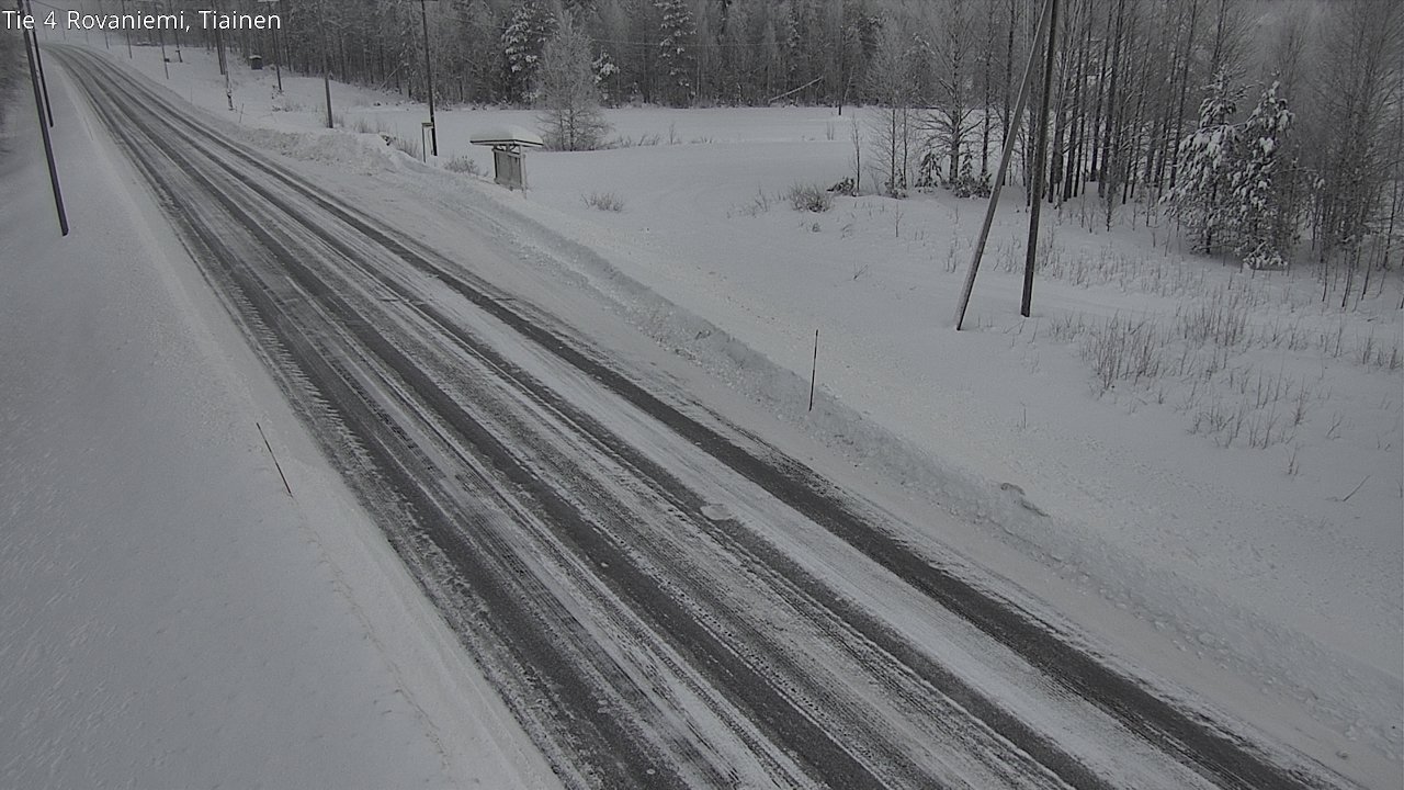 Weather Camera Image Road 4 Rovaniemi, Tiainen, Rovaniemi, Lappi