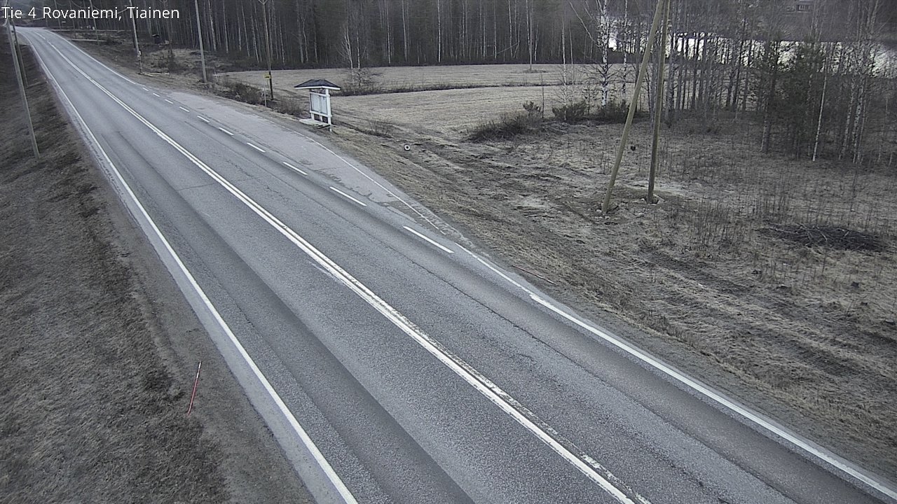 Weather Camera Image Road 4 Rovaniemi, Tiainen, Rovaniemi, Lappi