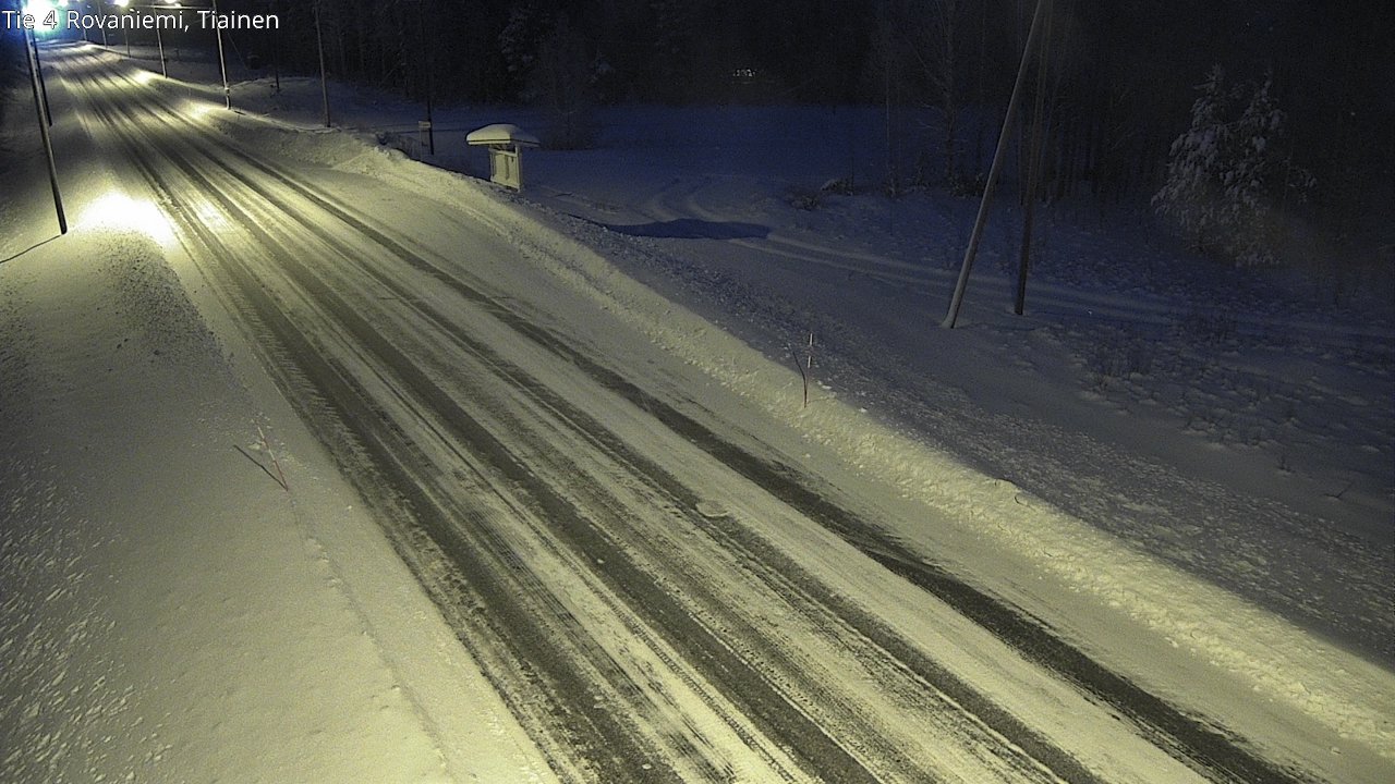 Weather Camera Image Road 4 Rovaniemi, Tiainen, Rovaniemi, Lappi