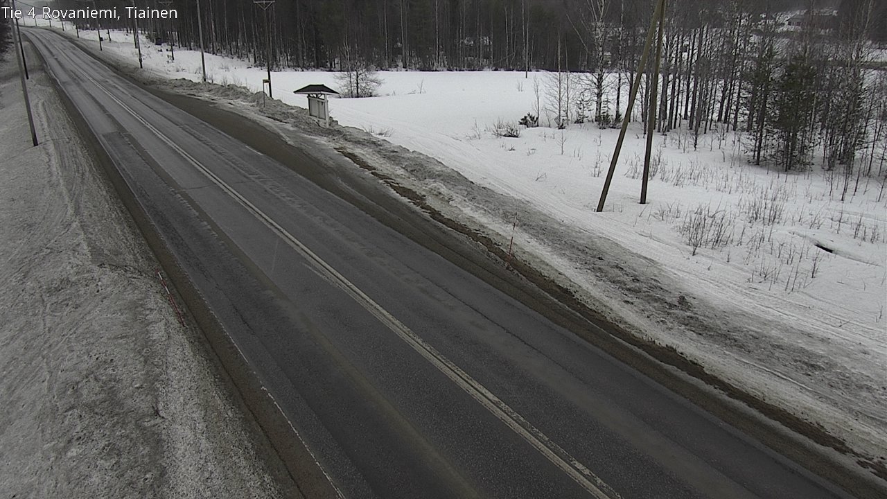 Weather Camera Image Väg 4 Rovaniemi, Tiainen, Rovaniemi, Lappi