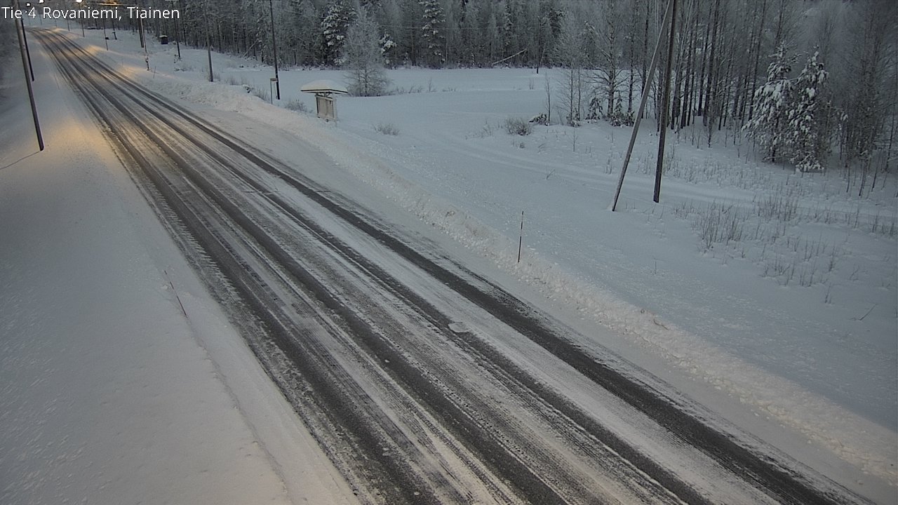 Weather Camera Image Road 4 Rovaniemi, Tiainen, Rovaniemi, Lappi