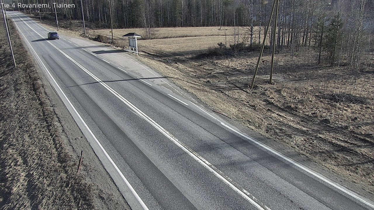 Weather Camera Image Road 4 Rovaniemi, Tiainen, Rovaniemi, Lappi