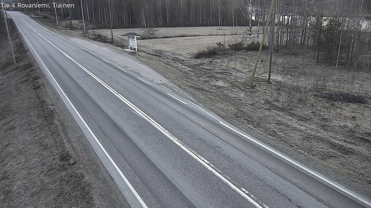 Weather Camera Image Road 4 Rovaniemi, Tiainen, Rovaniemi, Lappi