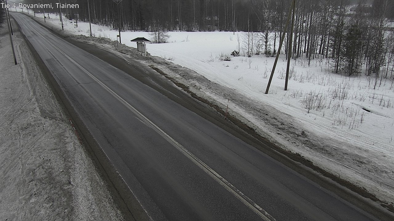Weather Camera Image Väg 4 Rovaniemi, Tiainen, Rovaniemi, Lappi