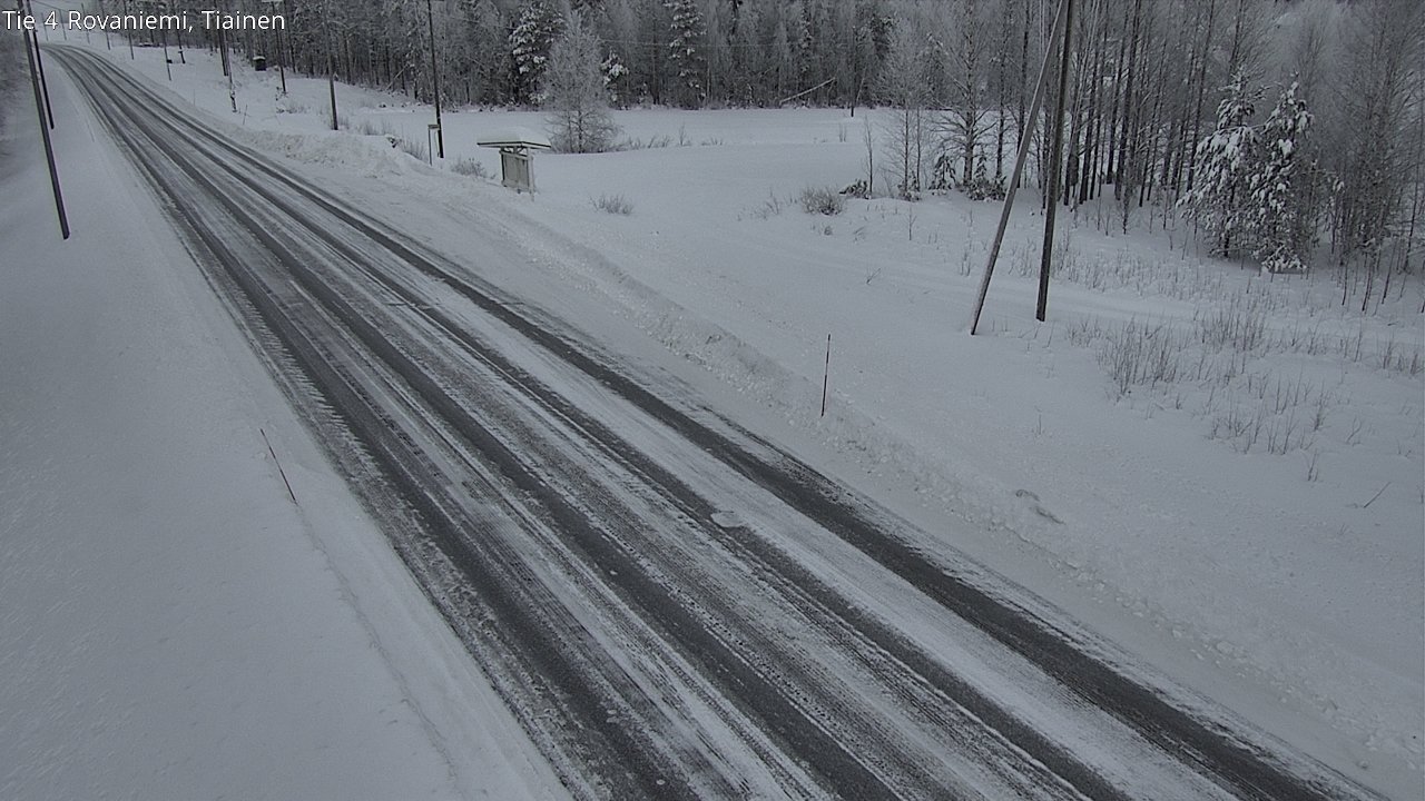 Weather Camera Image Road 4 Rovaniemi, Tiainen, Rovaniemi, Lappi
