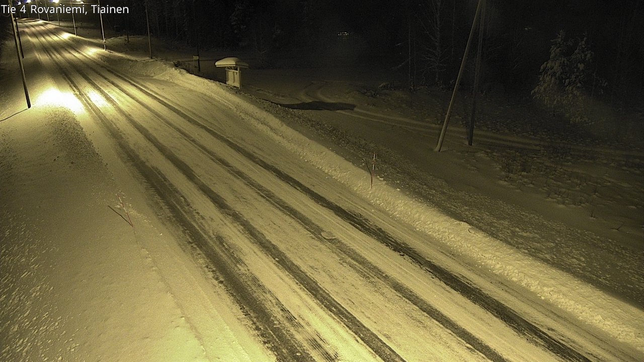 Weather Camera Image Road 4 Rovaniemi, Tiainen, Rovaniemi, Lappi