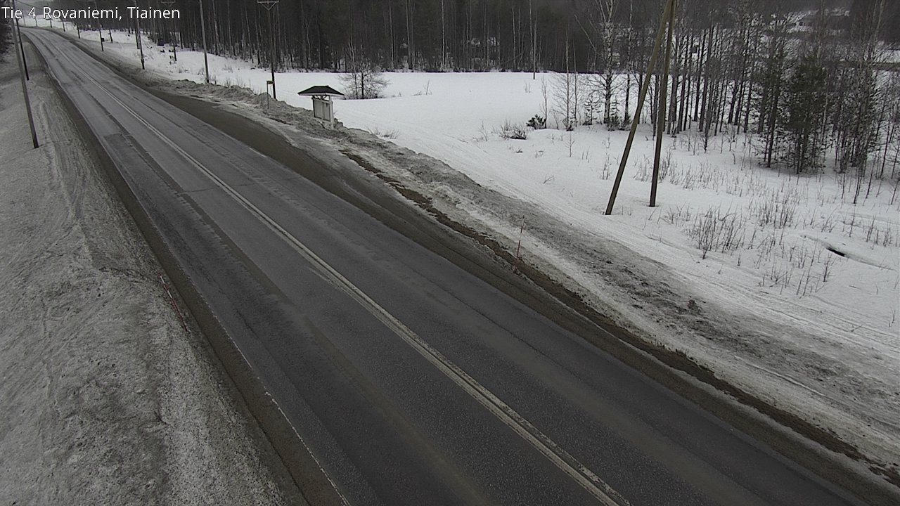 Weather Camera Image Väg 4 Rovaniemi, Tiainen, Rovaniemi, Lappi