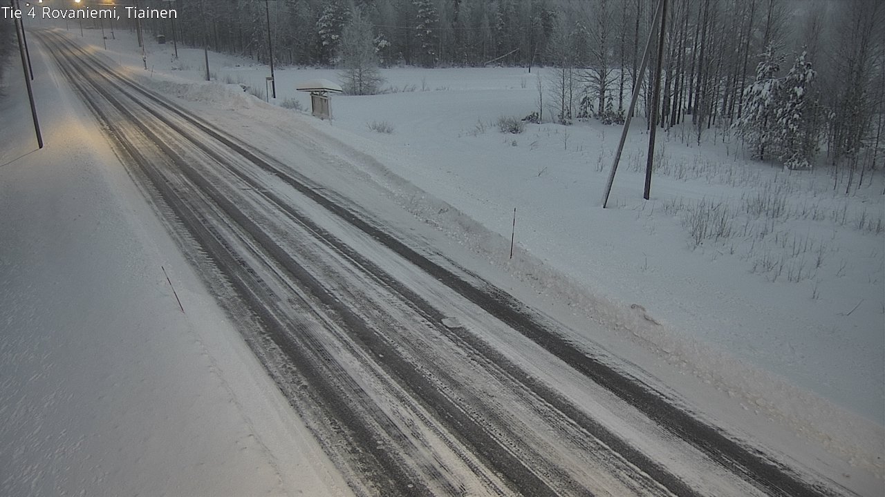 Weather Camera Image Road 4 Rovaniemi, Tiainen, Rovaniemi, Lappi