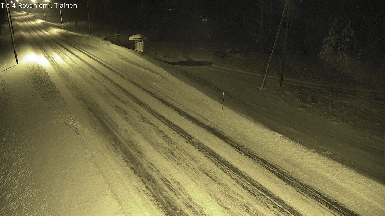 Weather Camera Image Road 4 Rovaniemi, Tiainen, Rovaniemi, Lappi