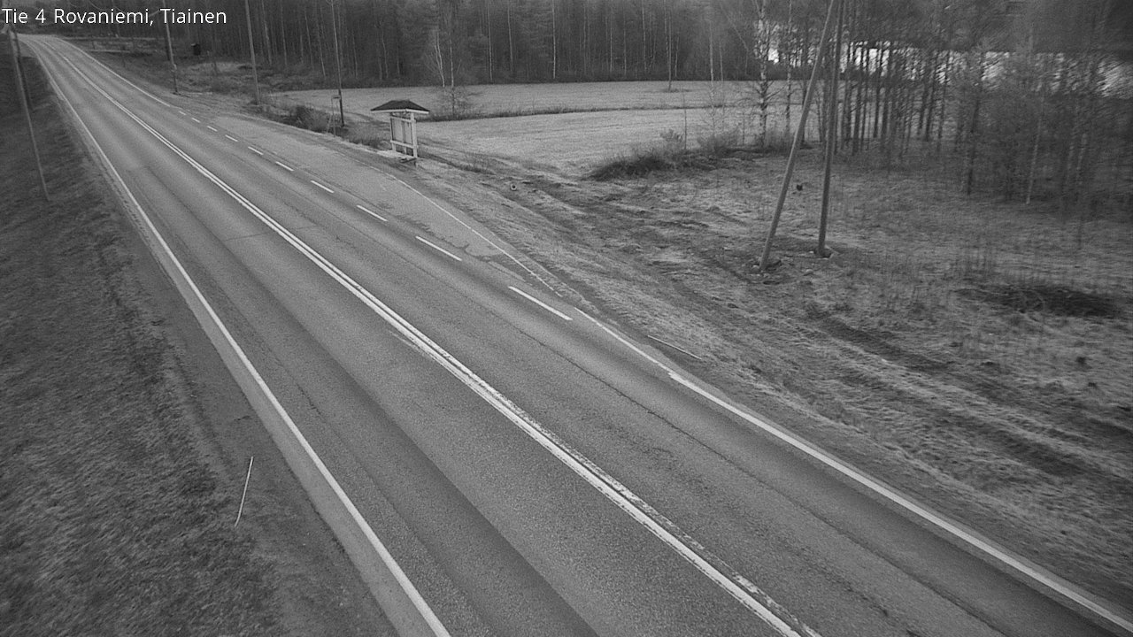 Weather Camera Image Road 4 Rovaniemi, Tiainen, Rovaniemi, Lappi