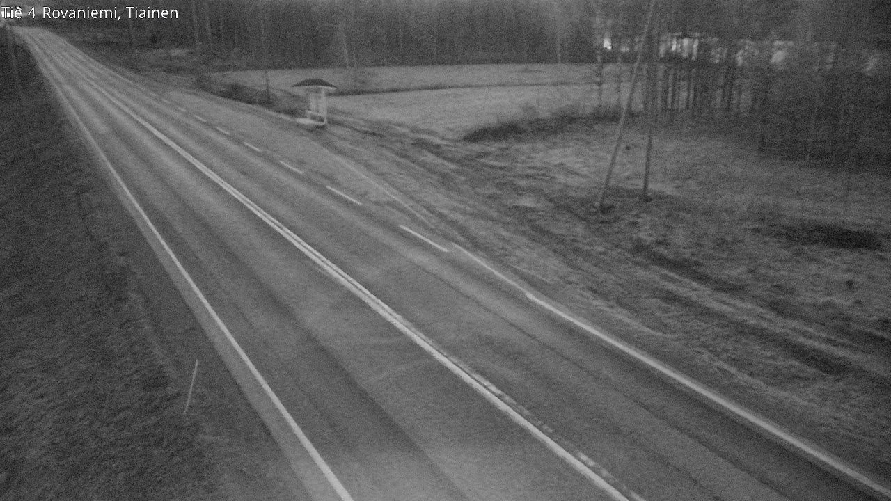 Weather Camera Image Road 4 Rovaniemi, Tiainen, Rovaniemi, Lappi