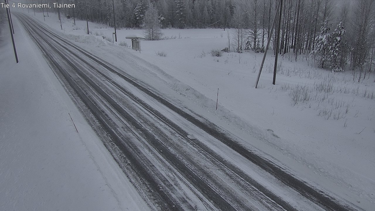 Weather Camera Image Road 4 Rovaniemi, Tiainen, Rovaniemi, Lappi