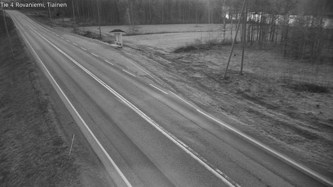 Weather Camera Image Road 4 Rovaniemi, Tiainen, Rovaniemi, Lappi