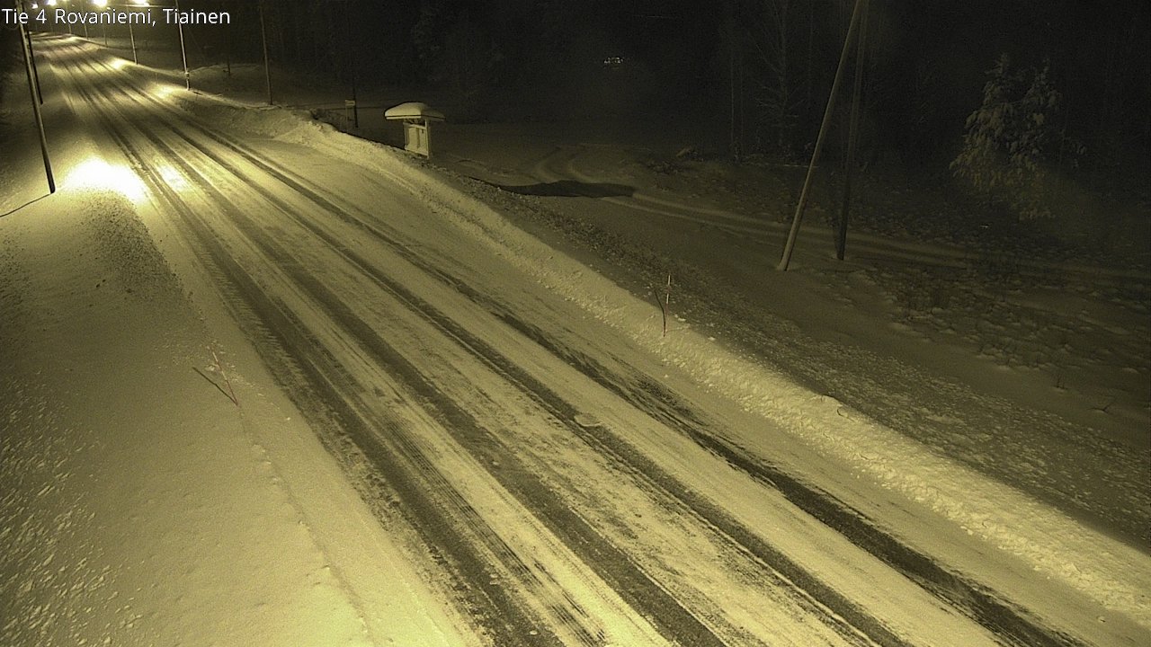 Weather Camera Image Road 4 Rovaniemi, Tiainen, Rovaniemi, Lappi