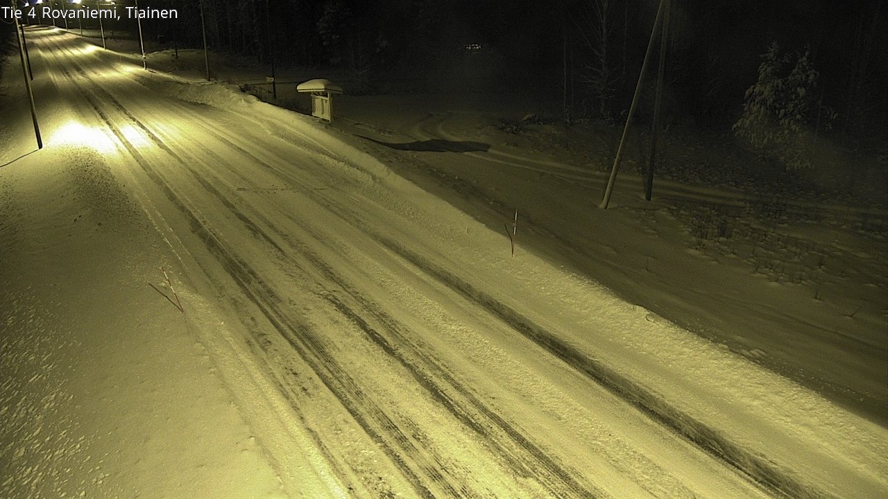 Weather Camera Image Road 4 Rovaniemi, Tiainen, Rovaniemi, Lappi