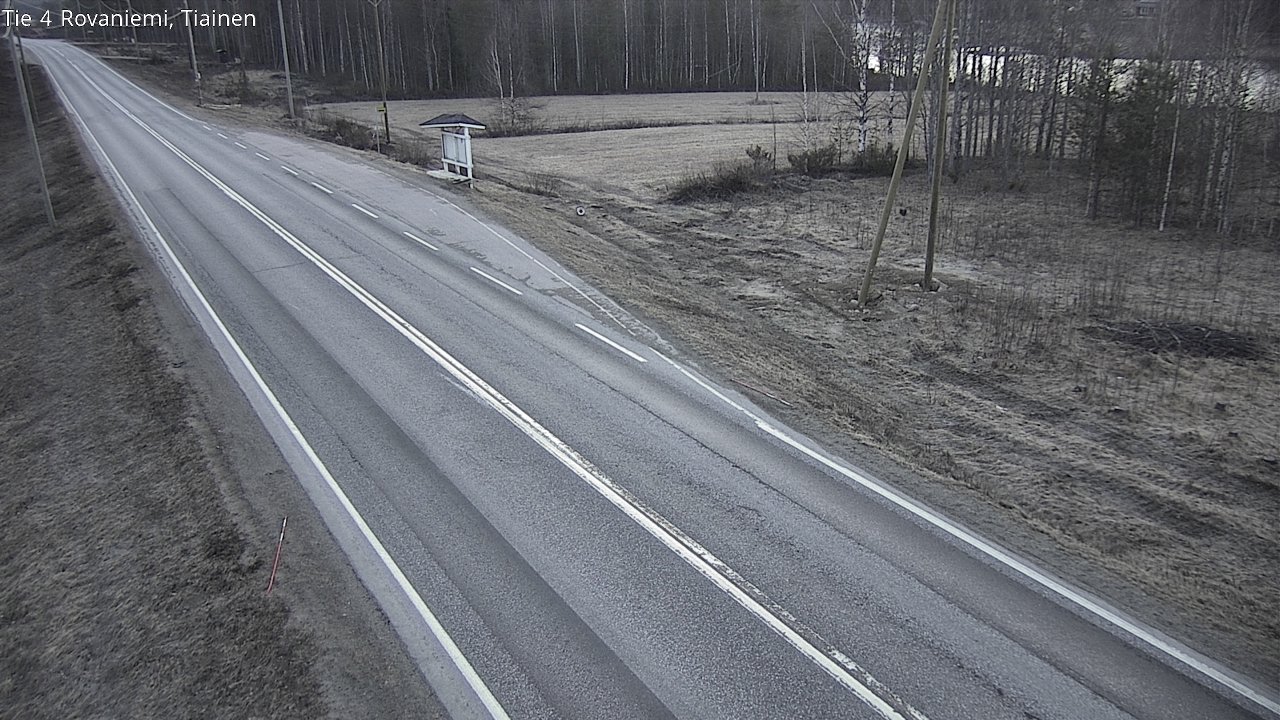 Weather Camera Image Road 4 Rovaniemi, Tiainen, Rovaniemi, Lappi