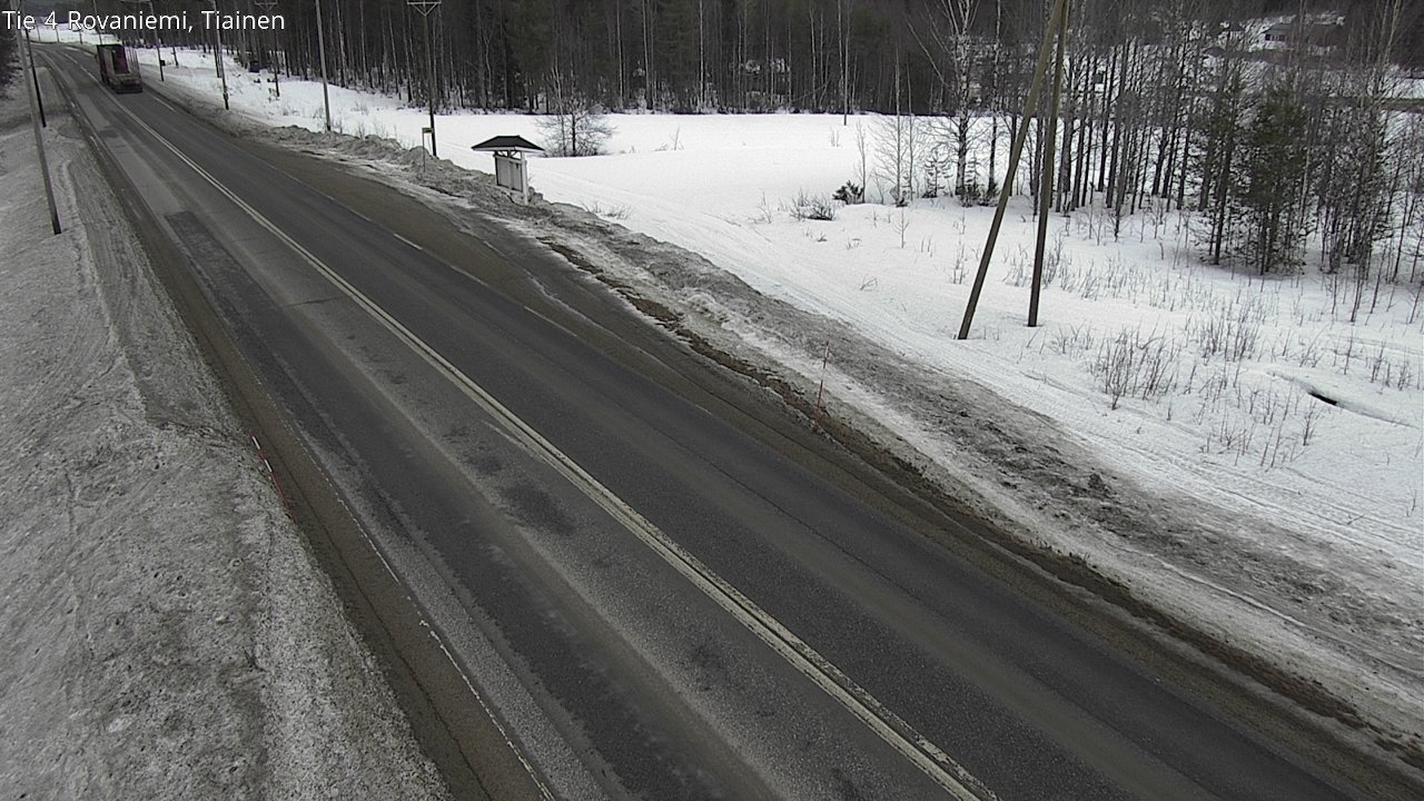 Weather Camera Image Väg 4 Rovaniemi, Tiainen, Rovaniemi, Lappi