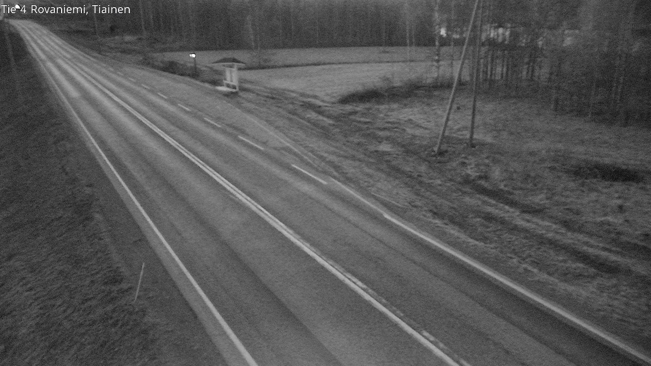 Weather Camera Image Väg 4 Rovaniemi, Tiainen, Rovaniemi, Lappi