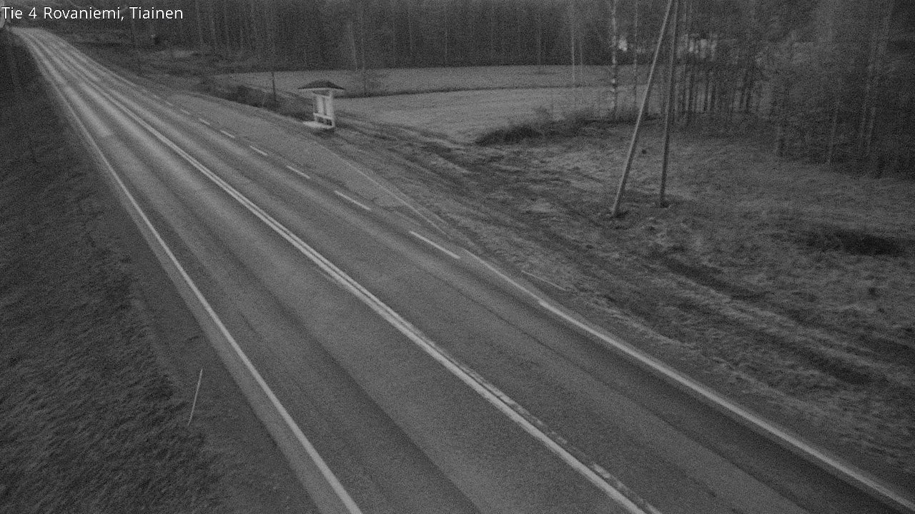 Weather Camera Image Väg 4 Rovaniemi, Tiainen, Rovaniemi, Lappi