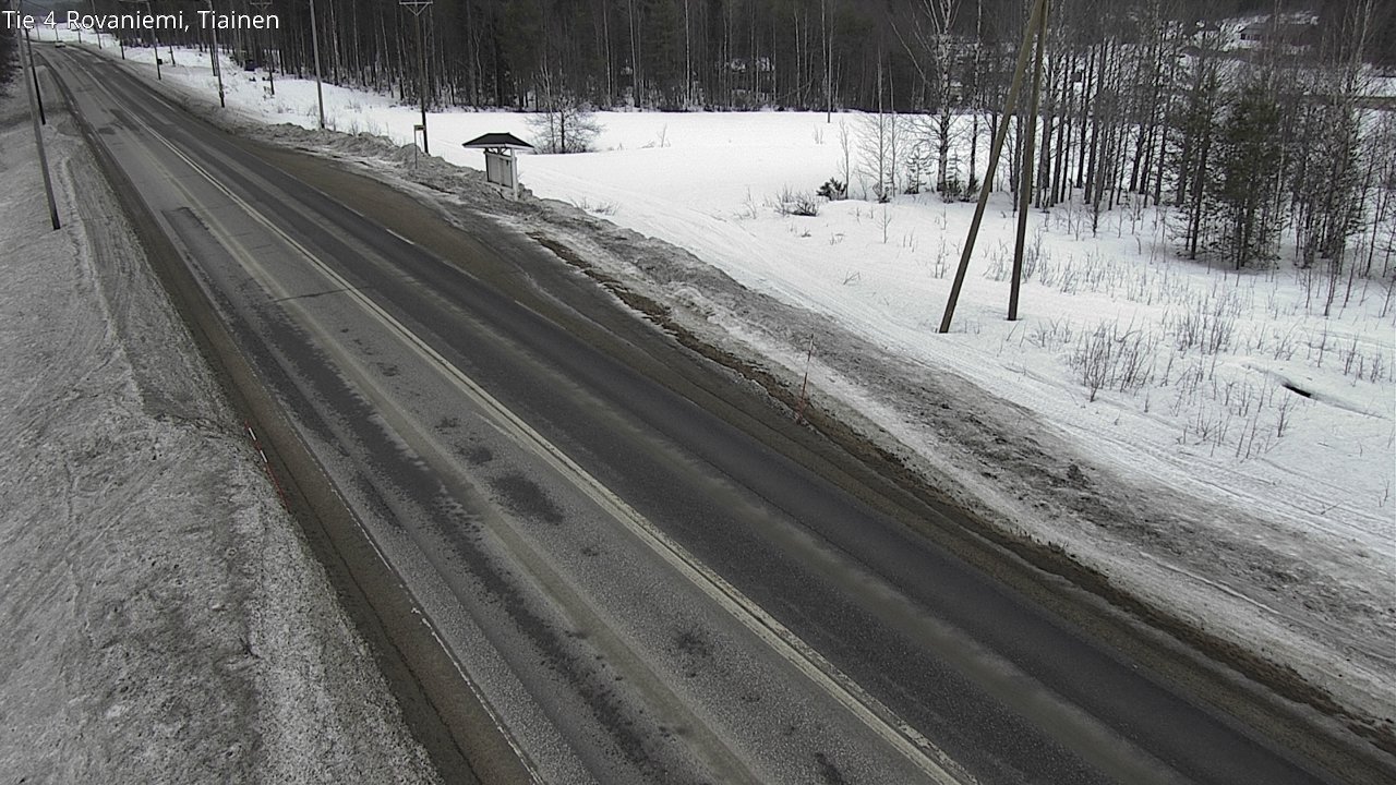 Weather Camera Image Väg 4 Rovaniemi, Tiainen, Rovaniemi, Lappi