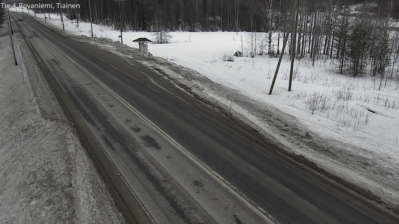 Weather Camera Image Väg 4 Rovaniemi, Tiainen, Rovaniemi, Lappi