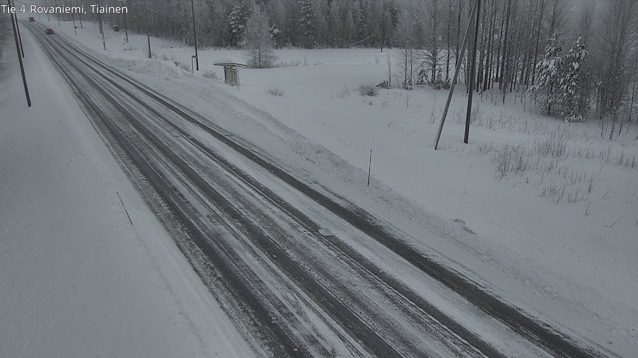 Weather Camera Image Road 4 Rovaniemi, Tiainen, Rovaniemi, Lappi