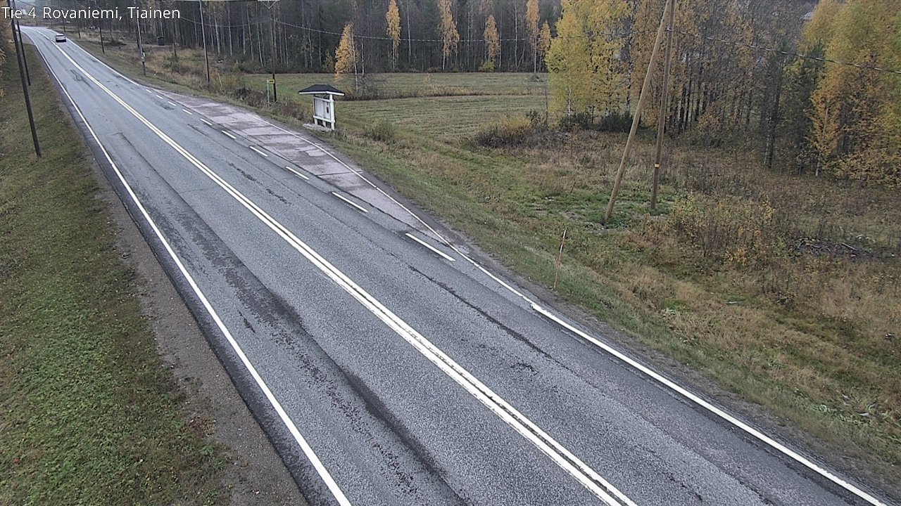 Weather Camera Image Väg 4 Rovaniemi, Tiainen, Rovaniemi, Lappi