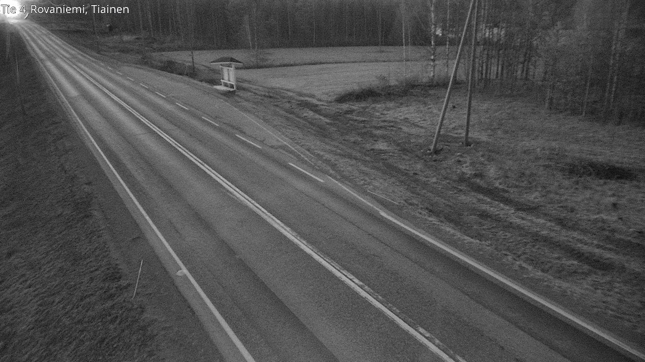 Weather Camera Image Väg 4 Rovaniemi, Tiainen, Rovaniemi, Lappi