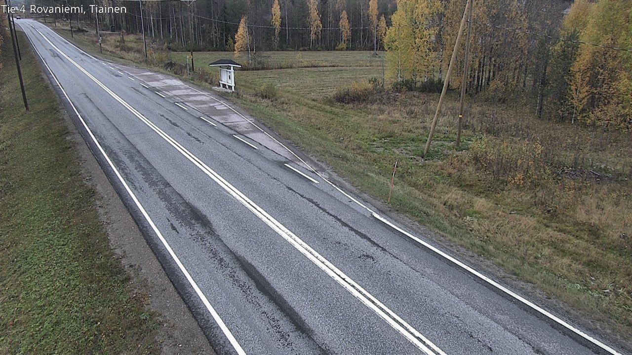 Weather Camera Image Väg 4 Rovaniemi, Tiainen, Rovaniemi, Lappi