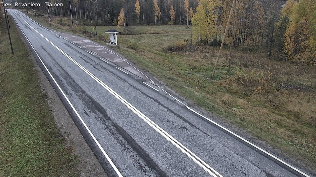 Weather Camera Image Väg 4 Rovaniemi, Tiainen, Rovaniemi, Lappi
