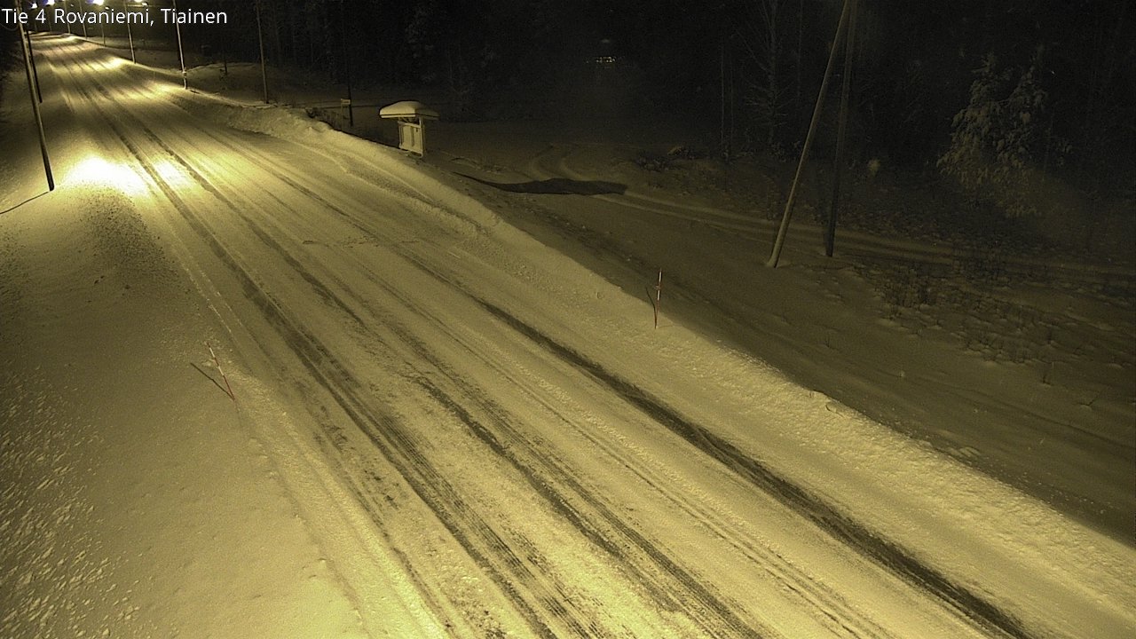 Weather Camera Image Road 4 Rovaniemi, Tiainen, Rovaniemi, Lappi